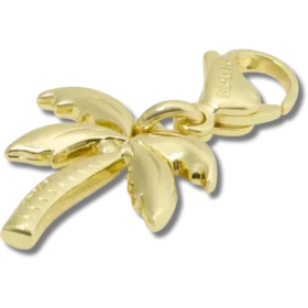 Gold Palm Tree Charm Jibbitz Charm