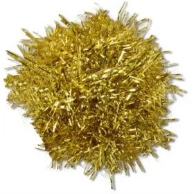 Gold Tinsel Pom Jibbitz™ Charms