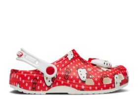 Hello Kitty x Classic Clog Toddler ‘Red Polka Dots’