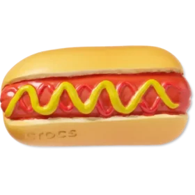 Hot Dog Dipped in Mustard Jibbitz™ Charms