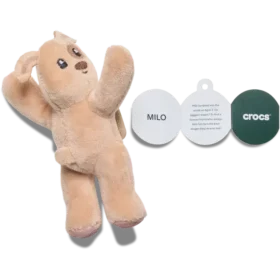 Huggitz Brown Puppy Jibbitz Shoe Charm