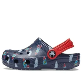 Iconic Lightweight with Ankle Staps Clogs “Blue Red”