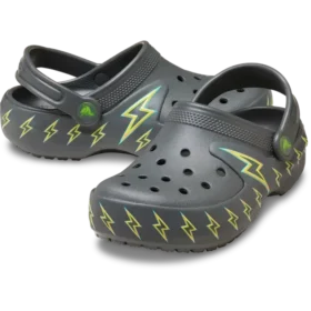 Kids’ Classic Bolt Lights Clog