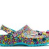 Lisa Frank x Classic Clog Kids ‘Digital Aqua Multi Hearts’