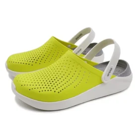 LiteRide Lazer Cut Clogs “Yellow Beige”