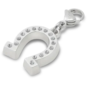Lucky Silver Horseshoe Charm Jibbitz Charm
