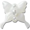 Meta Jelly White Butterfly Jibbitz™ Charms