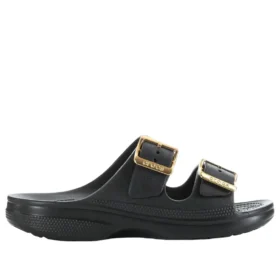 Metallic Buckle Saturday Sandal “Black”