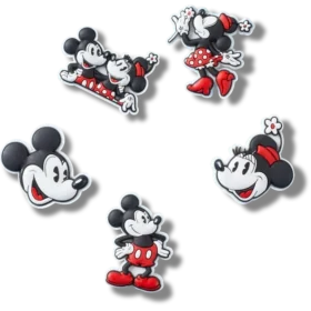 Mickey and Minnie Pvc 5 Pack Jibbitz™ Charms