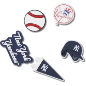 Mlb New York Yankees 5 Pack Jibbitz™ Charms