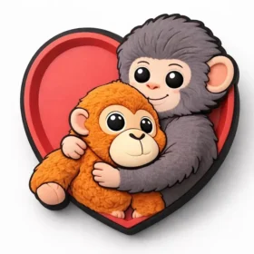 Monkey Love Jibbitz™ Charms