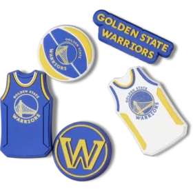 Nba Golden State Warriors 5 Pack Jibbitz™ Charms