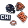 Nfl Chicago Bears 5 Pack Jibbitz Shoe Charm