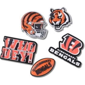 Nfl Cincinnati Bengals 5 Pack Jibbitz Shoe Charm
