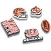 Nfl Cincinnati Bengals 5 Pack Jibbitz Shoe Charm