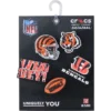 Nfl Cincinnati Bengals 5 Pack Jibbitz Shoe Charm
