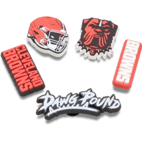 Nfl Cleveland Browns 5 Pack Jibbitz Shoe Charm