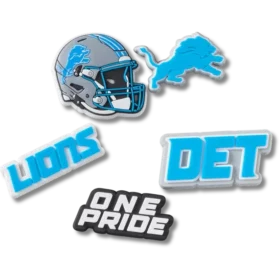 Nfl Detroit Lions 5 Pack Jibbitz Shoe Charm