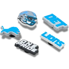 Nfl Detroit Lions 5 Pack Jibbitz Shoe Charm