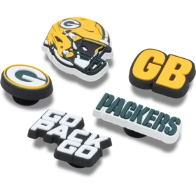 Nfl Green Bay Packers 5 Pack Jibbitz Shoe Charm