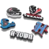 Nfl Houston Texans 5 Pack Jibbitz Shoe Charm