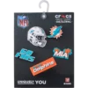 Nfl Miami Dolphins 5 Pack Jibbitz Shoe Charm