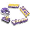 Nfl Minnesota Vikings 5 Pack Jibbitz Shoe Charm