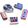 Nfl New York Giants 5 Pack Jibbitz Shoe Charm