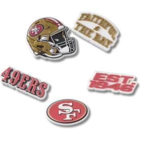 Nfl San Francisco 49Ers 5 Pack Jibbitz Shoe Charm