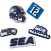 Nfl Seattle Seahawks 5 Pack Jibbitz Shoe Charm