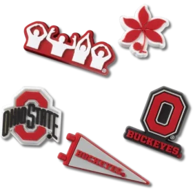 Ohio State University 5 Pack Jibbitz™ Charms
