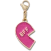 Pink Glitter Bff Charm Left Jibbitz Shoe Charm