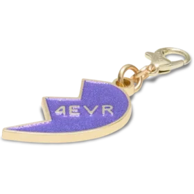 Purple Glitter Bff Charm Right Jibbitz Shoe Charm