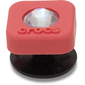Red Square Pvc Smt Gem Jibbitz™ Charms