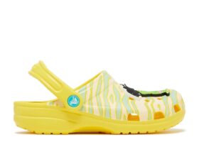 Ron English x Classic Clog Kids ‘Party Animals – Zebra Lemon’