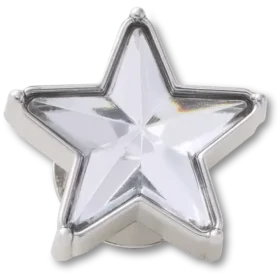 Silver Gem Sparkle Star Jibbitz™ Charms