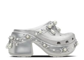 Simone Rocha x Siren Spiked Clog ‘Metallic Silver’