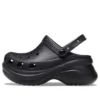 Small Whale Retro Crocs Thick Sole Black Sandals
