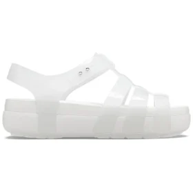 Splash Glossy Fisherman Sandal “White”