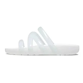 Splash Glossy Strappy Sandal “White”