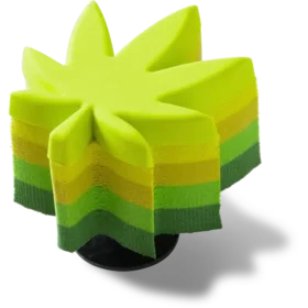 Stacked Hemp Leaf Jibbitz™ Charms