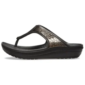 Thick Sole Black Copper Flip-Flops