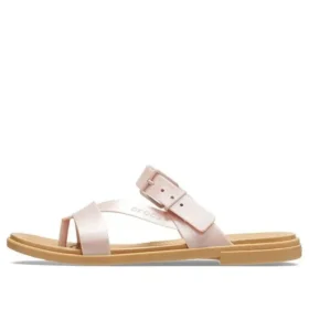 Tulum Shimmer Toe Post Sandals “Pink Clay”