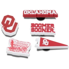 Univ of Oklahoma 5 Pack Jibbitz™ Charms