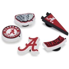 University of Alabama 5 Pack Jibbitz™ Charms