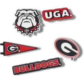 University of Georgia 5 Pack Jibbitz™ Charms