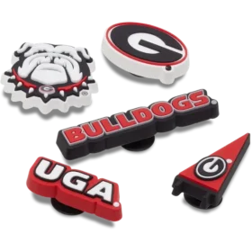 University of Georgia 5 Pack Jibbitz™ Charms
