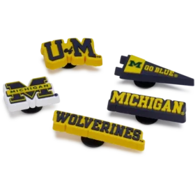 University of Michigan 5 Pack Jibbitz™ Charms